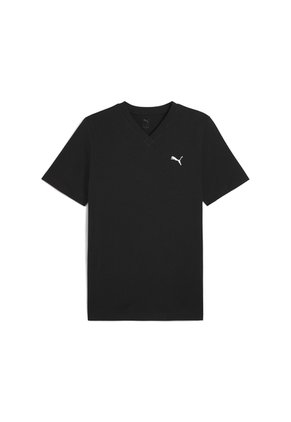 Tshirt Puma Original Ess No. 1 Logo V-Neck Negro Para Hombre
