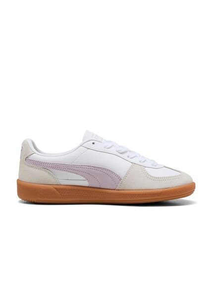 Tenis Puma Palermo Original Blanco Con Lila Para Mujer