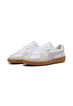 Tenis Puma Palermo Original Blanco Con Lila Para Mujer