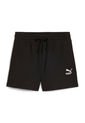 Pantaloneta Deportiva Puma Original Class Ribbed Negro Mujer de Puma