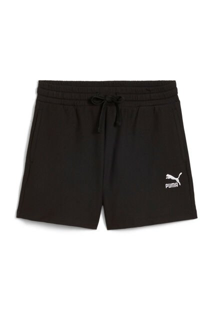 Pantaloneta Deportiva Puma Original Class Ribbed Negro Mujer