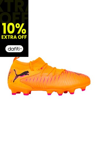 Guayos Puma Original Future 8 Match Fg/Ag Naranja Para Niños Puma