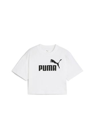 Camisa Deportiva Puma Original Ess Short Length Blanco Niños Puma