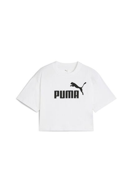 Camisa Deportiva Puma Original Ess Short Length Blanco Niños