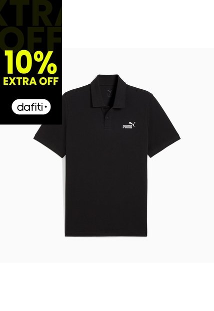 Camisa Polo Marca Puma Ess No 1 Logo Original Negro Hombre