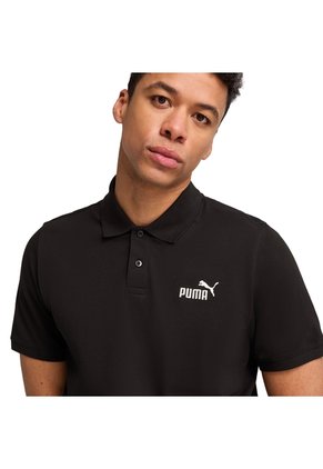 Camisa Polo Marca Puma Ess No 1 Logo Original Negro Hombre