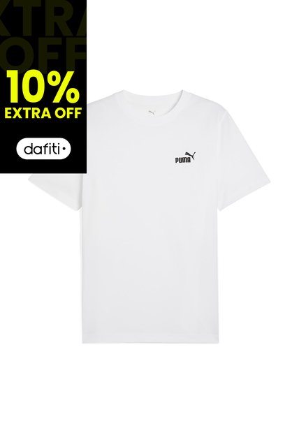 Camisa Deportiva Puma Ess Small No.1 Logo Blanco Para Hombre