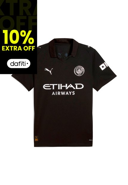 Camisa Deportiva Puma Original Mcfc Away Jersey Negro Hombre