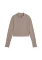 Hoodie Puma Originales Cloudspun Zip Ls Café Mujer de Puma