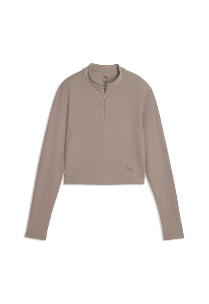 Hoodie Puma Originales Cloudspun Zip Ls Café Mujer