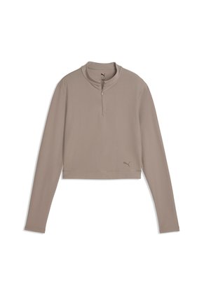 Hoodie Puma Originales Cloudspun Zip Ls Café Mujer