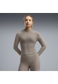 Hoodie Puma Originales Cloudspun Zip Ls Café Mujer de Puma