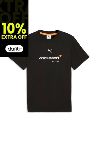Camisa Deportiva Puma Original Mclaren Big Logo Negro Hombre Puma