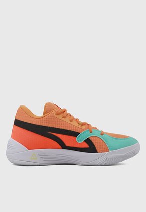 Tenis Basketball Naranja-Blanco-Negro PUMA TRC Blaze Court