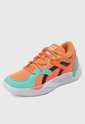 Tenis Basketball Naranja-Blanco-Negro PUMA TRC Blaze Court