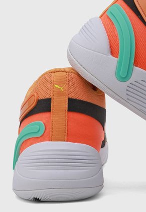 Tenis Basketball Naranja-Blanco-Negro PUMA TRC Blaze Court