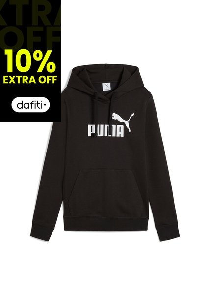 Hoodie Deportivo Puma Original Ess N1 Logo Negro Para Mujer