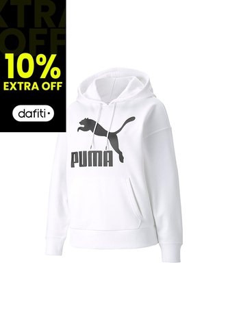 Busos Con Capucha Puma Originales Classics Logo Blanco Mujer Puma