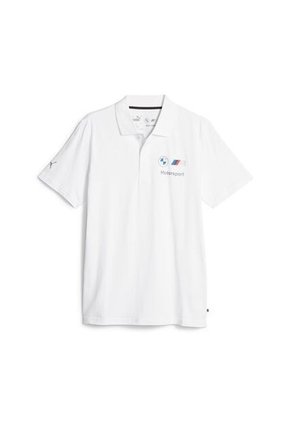 Camisa Tipo Polo Puma Original Bmw MmsEss Blanco Para Hombre
