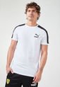 Camiseta Blanco-Negro Puma T7 Iconic de Puma