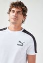 Camiseta Blanco-Negro Puma T7 Iconic de Puma