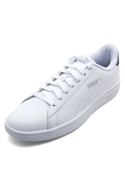 Tenis Lifestyle Blanco-Negro Puma Smash v2 de
