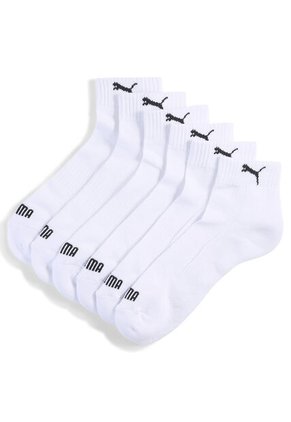 Medias Deportivas Puma Cushioned Quarter 3P Blancas Unisex