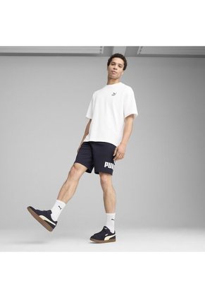 Short Puma Original Essential Big No 1 Logo Azul Para Hombre