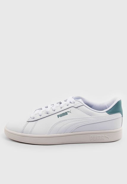 Tenis Lifestyle Blanco-Verde Jade-Beige Puma Smash 3.0 L