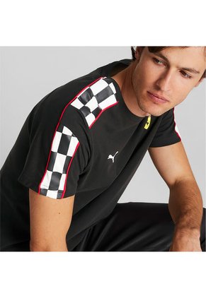 Camisa Puma Para Hombre Ferrari Race Mt7 Tee Negro