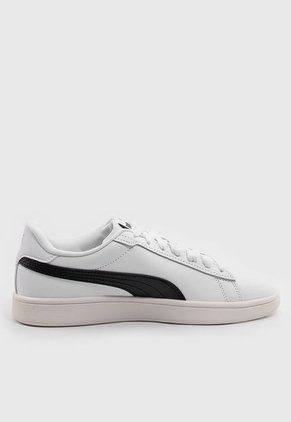 Tenis Lifestyle Blanco-Negro-Dorado Puma Smash 3.0 L