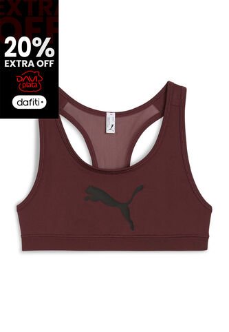 Top Puma Original 4 Keeps Training Bra - Mid Rojo Para Mujer Puma