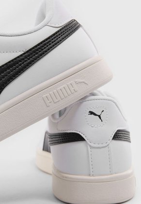 Tenis Lifestyle Blanco-Negro-Dorado Puma Smash 3.0 L