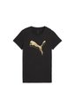 Tshirt Puma Original Essential Metallic Tee Negro Para Mujer de Puma