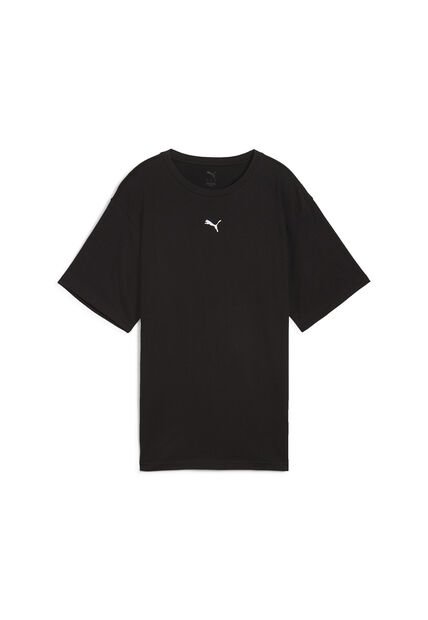 Camisa Deportiva Puma Original Ess Logo Relaxed Negro Mujer