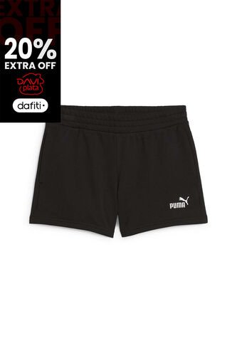 Pantaloneta Deportiva Puma Original Ess Small 4 Negro Mujer Puma