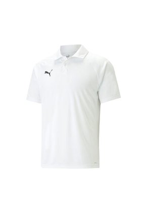 Camisa Tipo Polo Puma Teamliga Multisport Blanco Para Hombre