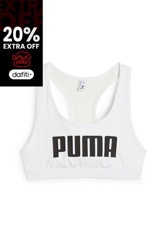 Top Deportivo Puma Original 4 Keeps Bra W Blanco Para Mujer Puma