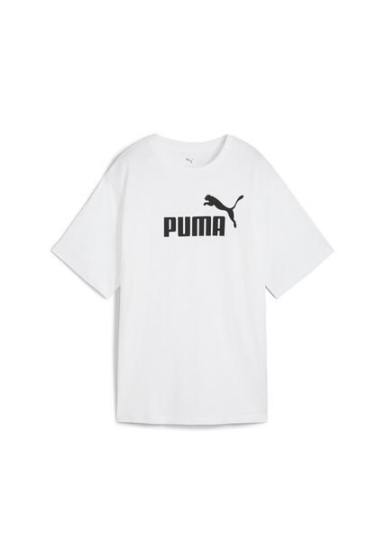 Camisa Deportiva Puma Metallic No. 1 Logo Blanco Mujer