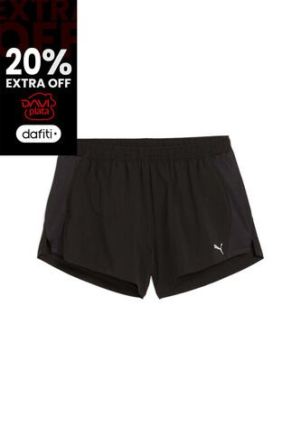Pantaloneta Deportiva Puma Run Velocity 3 Negro Para Mujer Puma