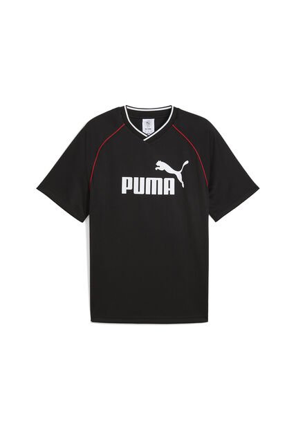 Camisa Deportiva Puma Ess Football Jersey Negro Para Hombre