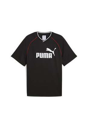 Camisa Deportiva Puma Ess Football Jersey Negro Para Hombre