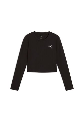 Camisa Deportiva Puma Original Wardrobe Ess Negro Para Mujer Puma