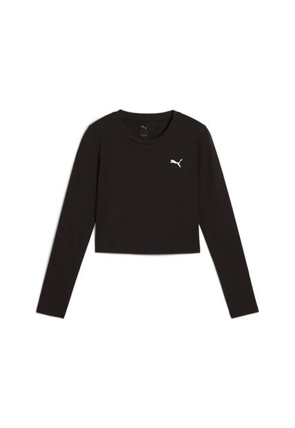 Camisa Deportiva Puma Original Wardrobe Ess Negro Para Mujer