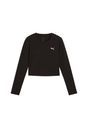 Camisa Deportiva Puma Original Wardrobe Ess Negro Para Mujer