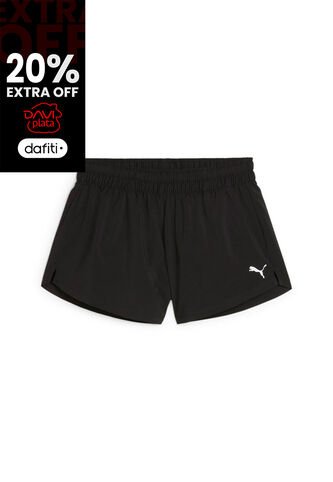Pantaloneta Deportiva Puma Original Essentials 3 Negro Mujer Puma