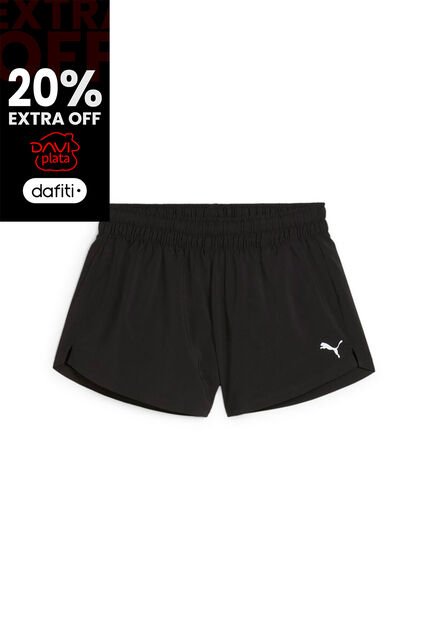 Pantaloneta Deportiva Puma Original Essentials 3 Negro Mujer