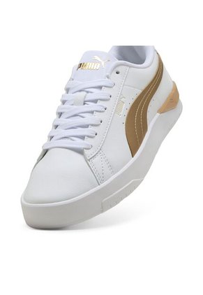 Tenis Deportivo Puma Jada Classic Aqua Metallic Blanco Mujer