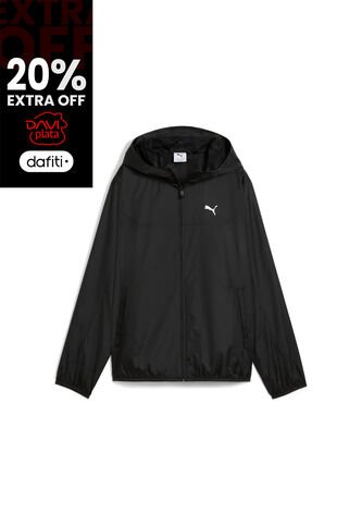 Chaqueta Deportiva Puma Regular Windbreaker Negro Para Mujer Puma