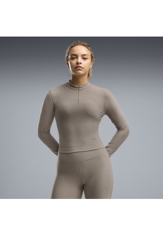 Hoodie Puma Originales Cloudspun Zip Ls Café Mujer Puma